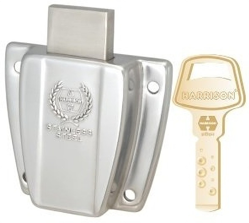HARRISONLOCK Harrison 2T 0475 32mm Small Cash Box Lock (Brass and Metallic) Rev-A-Lock Cabinet Security System(Pack of 1)