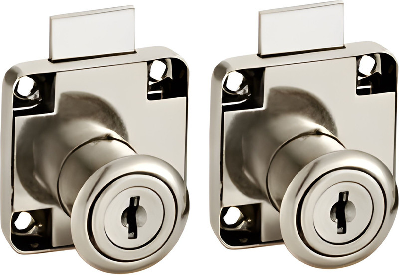 Smart Shophar Multipurpose Cabinet Drawer Lock with 2 Key Rev-A-Lock Cabinet Security System(Pack of 2)