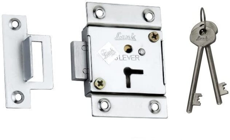 Link Universal Drawer & Cupboard Lock 65mm Cylinder | 6 Levers | 803 Rev-A-Lock Cabinet Security System(Pack of 1)