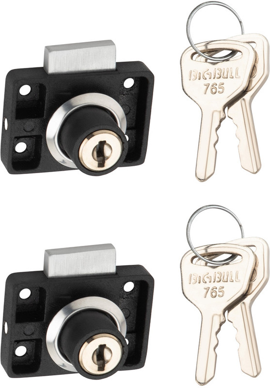 PLUS POINT Big Bull-765 20mm Multi-Purpose Heavy-Duty Brass Furniture Lock Lock(SSD)