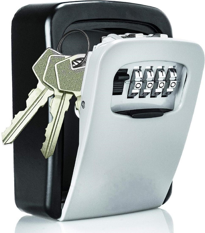 kidgenix Wall Mount Security Lockbox for Spare Keys Outside Combination Keybox for Home Combination Lock(Pack of 1)