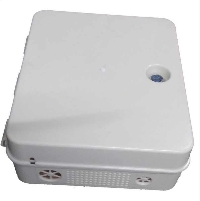 Jenix PVC Box for POE Switch/Desktop Switch/Server/Mini PC with Power Socket Ideal for 4/8 Channel CCTV System, Indoor and Outdoor Purpose, Size 11X9X4.5Inch Cabinet Compatible with Computer(White)