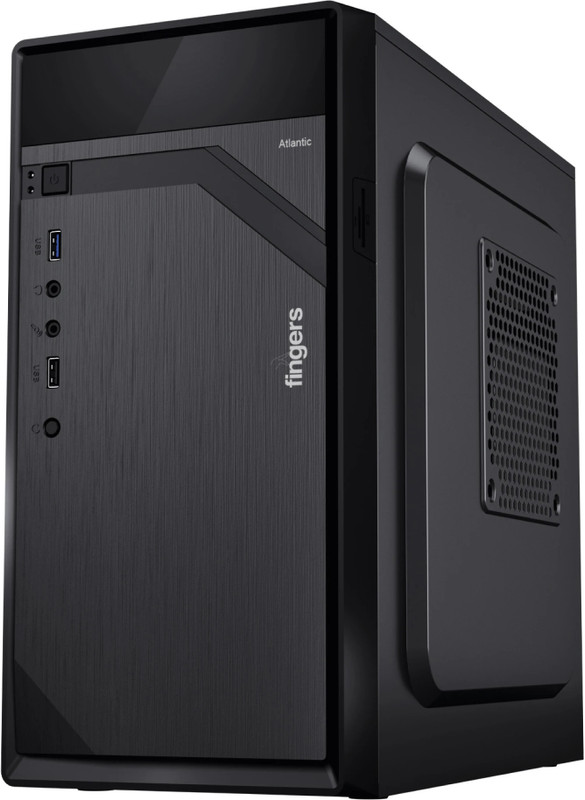 FINGERS Ascend C3 Micro ATX Cabinet with USB 2.0 Ports Compatible with Computer(Black)