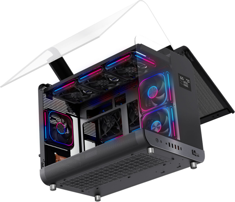FINGERS QuikFINGERS Wings Micro-ATX Cabinet with USB 2.0 and USB 3.0 Ports Compatible with Computer(Midnight Black)