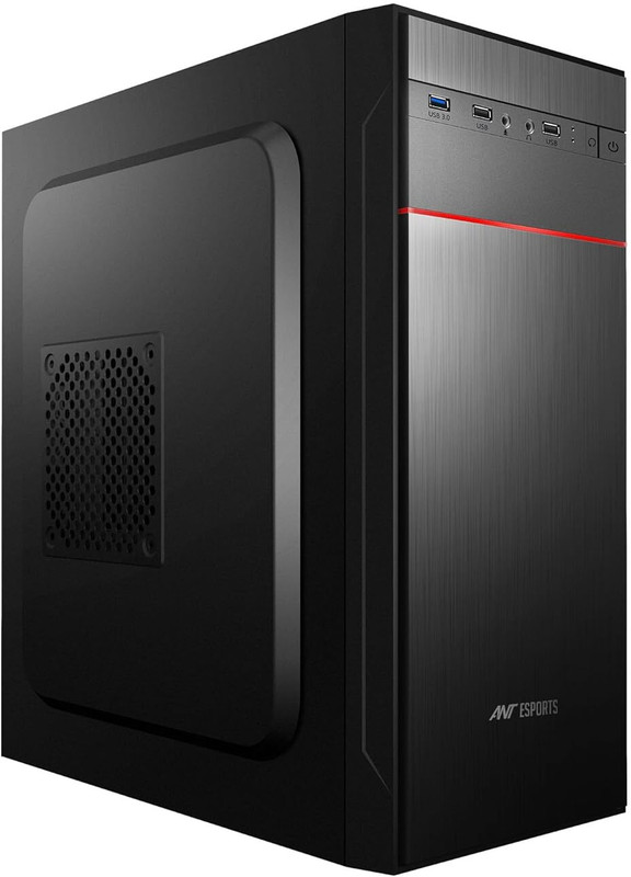 Ant Esports X2 LCD - Black ATX, Micro ATX, Mini ITX with 3 ARGB Fans Mid Tower Cabinet with USB 2.0 and USB 3.0 Ports Compatible with Computer(Black)