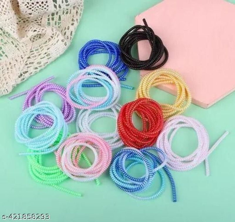 MARMORIS ECOM “Cable Protector – Flexible Durable Saver for Charging & Data Cables, 1 Pc Cable Protector(Multicolor)