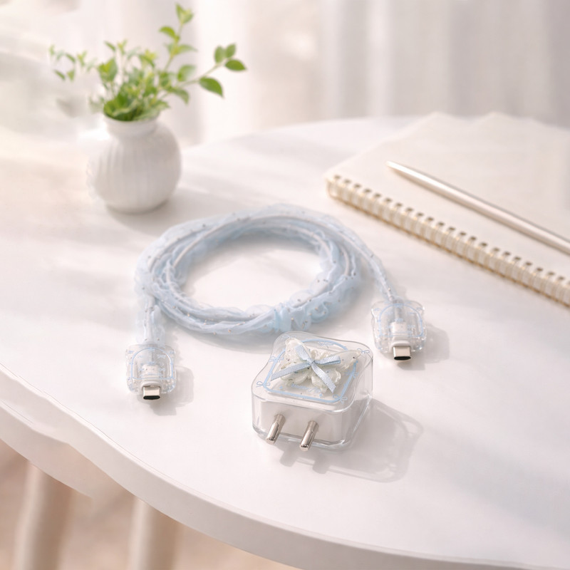 Rance 18/20W Charger Cover Cable Protector(Blue)