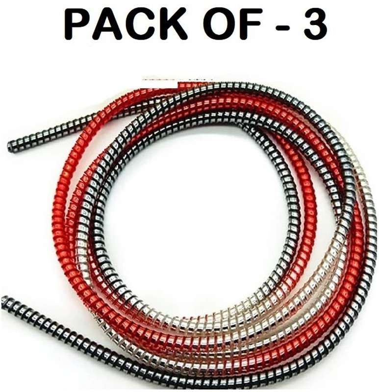 SANEHA Multicolor (3 pcs) 1.4 Meter Full Size Charger Cable Protector(Multicolor)