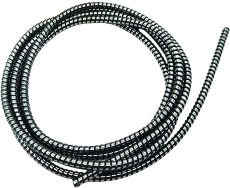 FastiQ 1 Piece Spiral WHITE 1.4 Meter Protector // Saver for Cables & Earphones Cable Protector(White)
