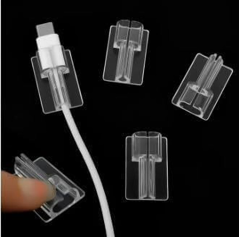 HOOKORA Charging Cable Protector Silicone Transparent Charger Cable Savers Cable Protector(White)