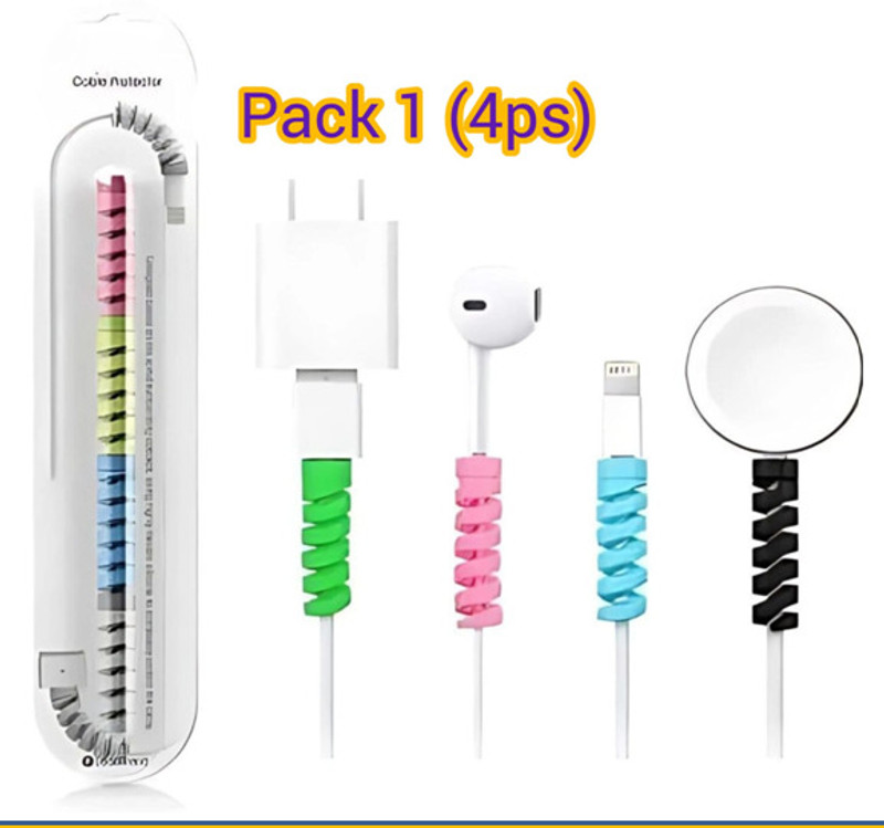 SIMZO SIM-1-PACK /4 PS-CABLE PROTECTOR/59 Cable Protector(Multi Color)
