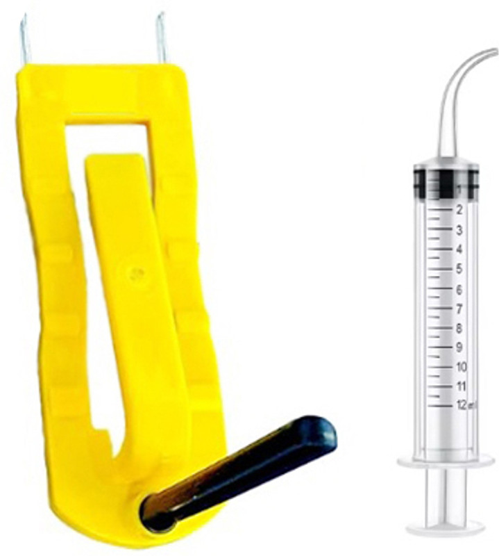 STM COMBO-cage cuttle fishbone holder with perch&12ml hand feeding syringe for bird Cage Cuttlebone Holder