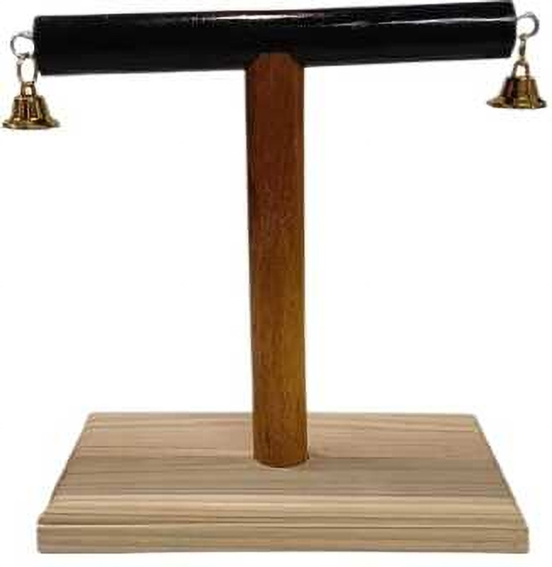 S Mark Bird Training Stand, Tabletop Bird Perch ( PACK OF 1 ) Cage Seed Catcher