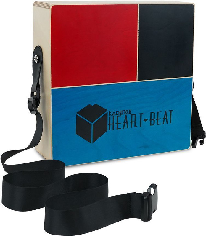 KADENCE C69 - 20 Strands, Birchwood Body, Walnut Head with Strap | Heartbeat Dual Sided Cajons