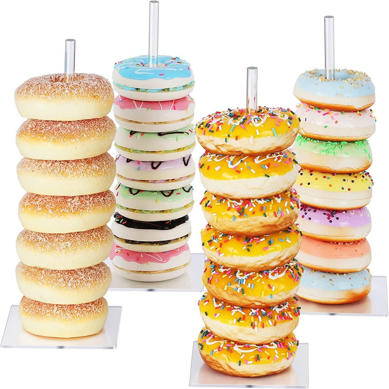 Indian Decor 30 cm Cake Dowel and Pillar(Pack of 4)