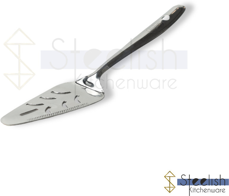 Steelish Kitchenware Stainless Steel Cake Server Stainless Steel Cake Server(Steel, Pack of 1)