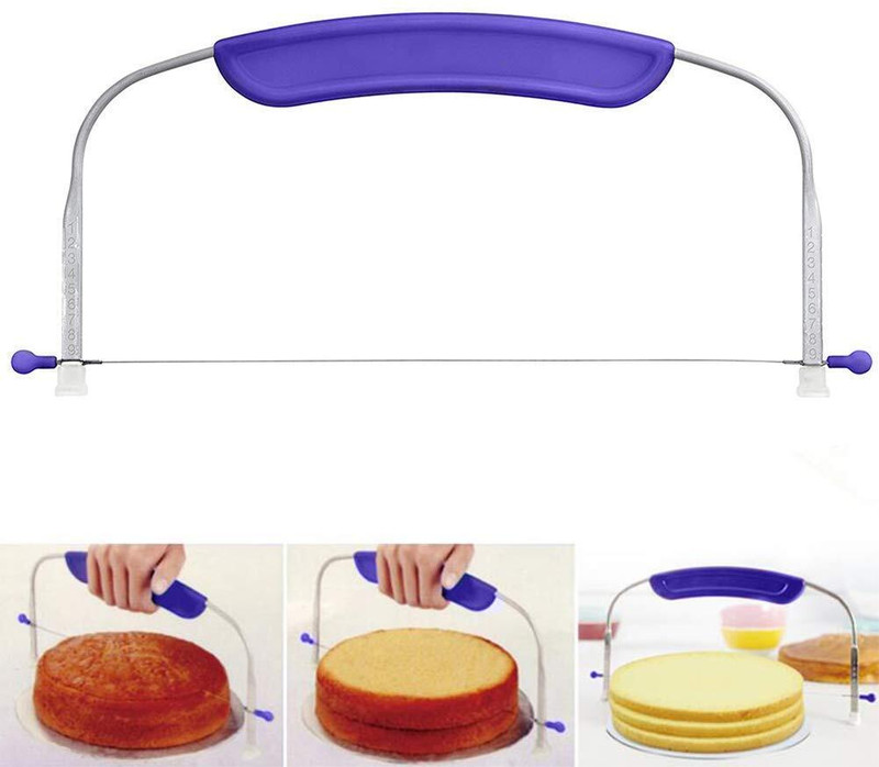 CREZORA cake decorating tool - SHREE HARI -4 Triple Wire Cake Leveler