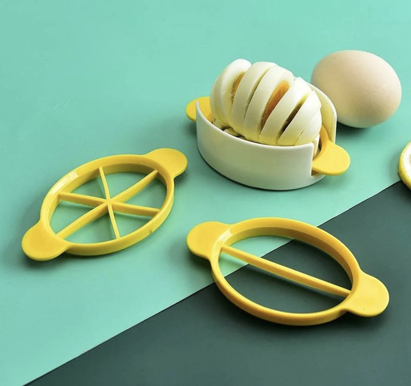LAKSHAY EGG SLICER 3in1 Single Piece Square Slicer(Multicolor, Plastic)