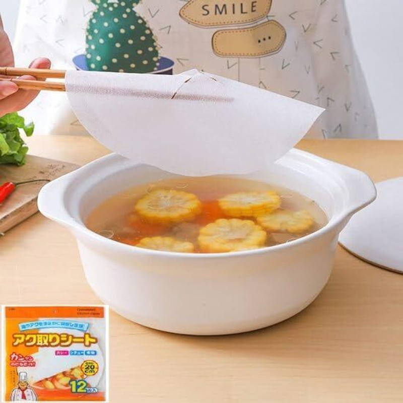 Hoshila172 24 Sheets Oil Absorbing Paper for Cooking Oil Absorbing Sheets for Soup Baking Smoother & Polisher(Multicolor)
