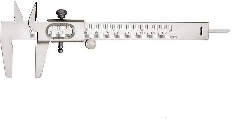 Humming 125mm MS Iron Nickel Vernier Caliper Gauge Mechanical SS Ruler Vernier Caliper(0 - 125 mm)