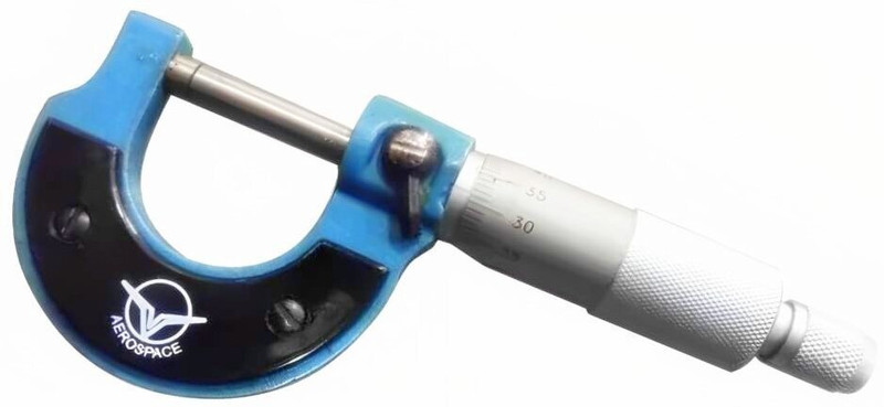 BALRAMA 0-25mm 0.01mm Aerospace Micrometer Outside Micrometer Screw Gauge Measuring Tool AEROSPACE Outside Micrometer, 0-25 mm x 0.01 mm Micrometer Screw Gauge Digital Caliper(0-25 mm)