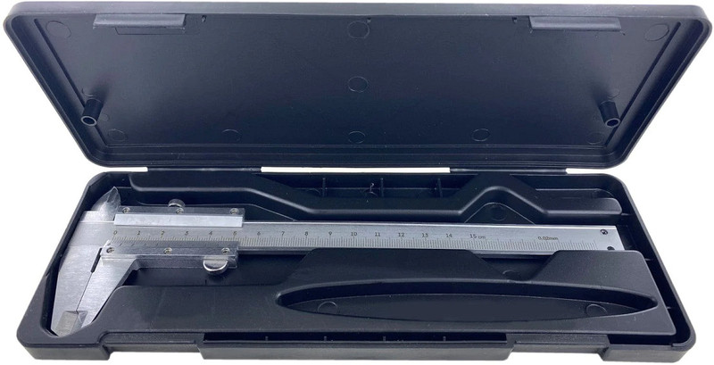 Divinext 0-150 mm Stainless Steel SS Body Vernier Caliper Fine Adjustment Measurement 6inch/15cm Economy Quality Stainless Steel Vernier Caliper Vernier Caliper(0-150 mm)