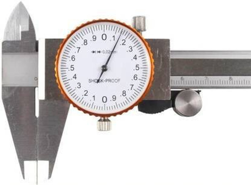Digital Craft Caliper Mechanical Depth Gauge Micrometer 6" 0-150mm/0.02 Dial Caliper Dial Caliper(0-150 mm)
