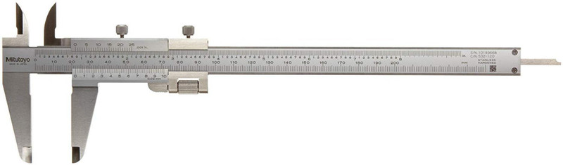 Mitutoyo 532-120 Vernier Caliper with Fine Adjustment 200mm / 8 inch Model 532-120 Vernier Caliper Vernier Caliper(200 mm)