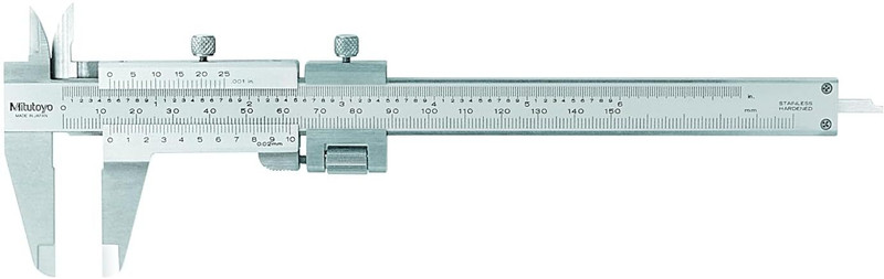 Mitutoyo Vernier Caliper with Fine adjustment 150mm / 6 inch Model Vernier Caliper(0-150 mm)