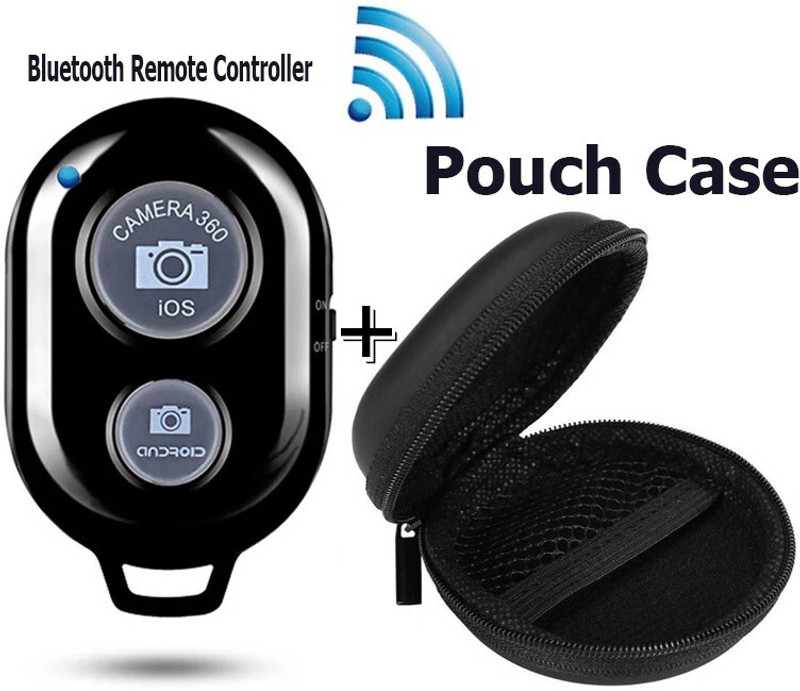 PULTO Bluetooth phone remote shutter, bluetooth remote shutter, video shutter Button  Camera Remote Control(Black)