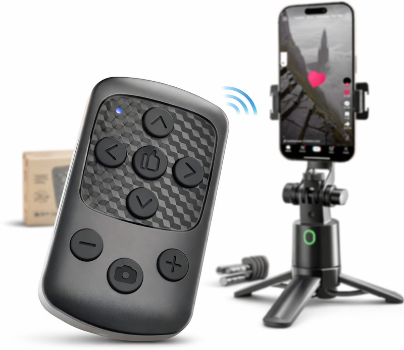 TAARAMA Wireless Selfie & Rechargeable Bluetooth Remote Control for Smartphones & Tablet  Camera Remote Control(Black)