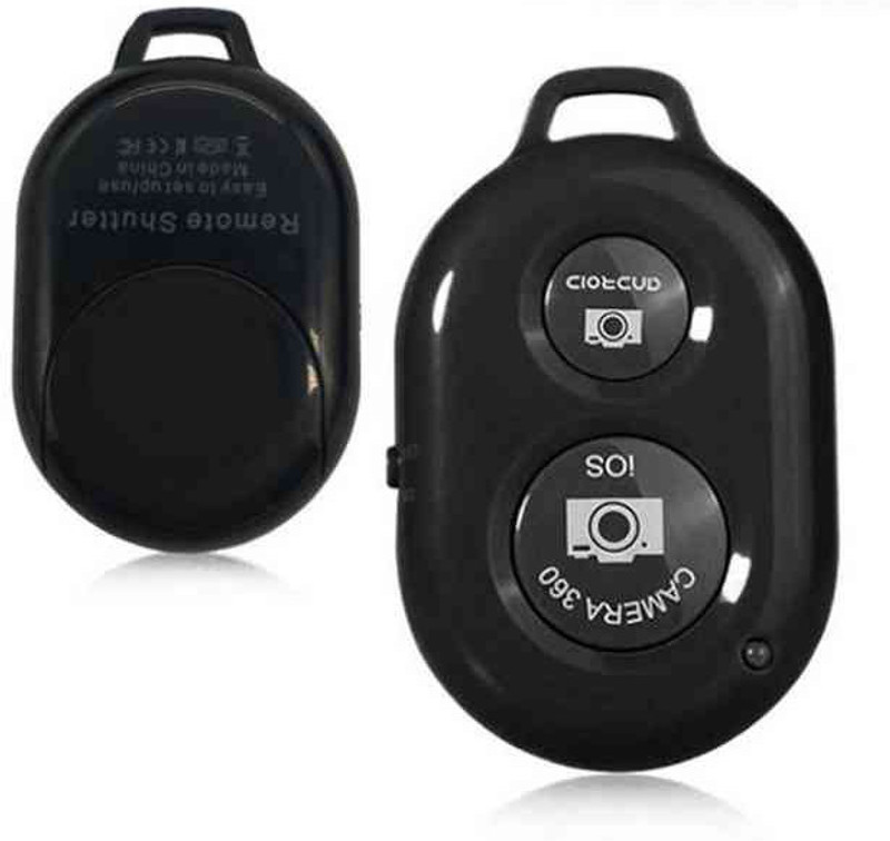 POZUB Photo Video Shutter Wireless Remote Control Button Self-Timer Long Distance  Camera Remote Control(Black)