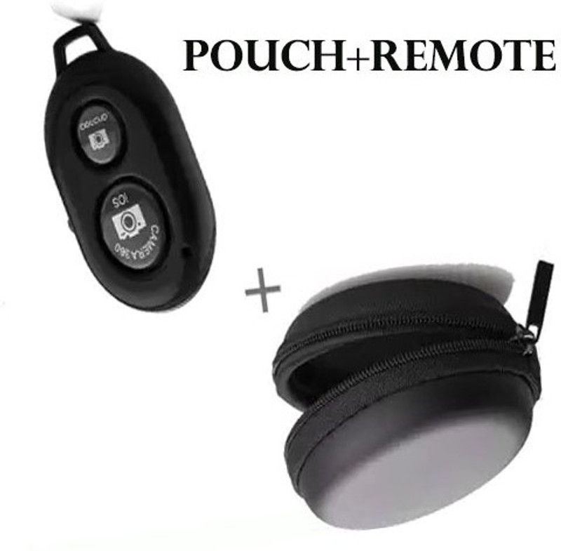 SOJUBA Remote Shutter Create Photos With + Carry Pouch Camera Shutter Remote  Camera Remote Control(Black)