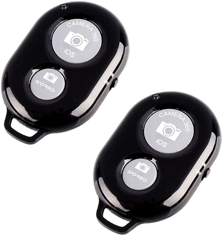 MOOZMOB Wireless Bluetooth Remote Shutter for Photo and Selfie for Android and iOS Phone  Camera Remote Control(Black)