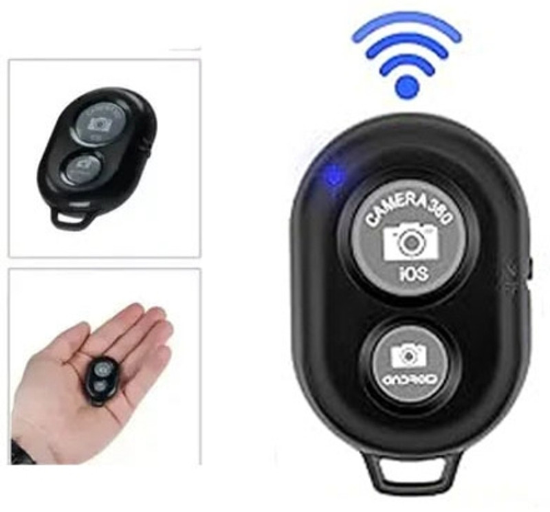 BUFONA Mobile Selfie Shutter Photos & Videos Remote Control, for iOS Android Smartphone  Camera Remote Control(Black)