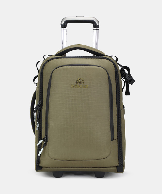 MOBIUS NINJA PRO SPINNER TROLLEY CAMERA BAG Ideal for Wildlife Photography Waterproof Suitable for 2 Camera Z9 1DX Mark3 600mm AND 70 200mmLens Any Brand Battery Charger 15.4Inches Laptop Tab SD CARD  Camera Bag(OLIVE)