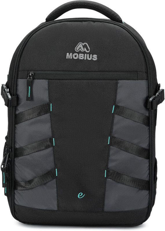 MOBIUS WINNER DSLR Camera Bag with Laptop Compartment 100% water Proof Rain Cover anti Fall Security Flap Suitable for 1 Camera with 3 Lens  Camera Bag(Black)