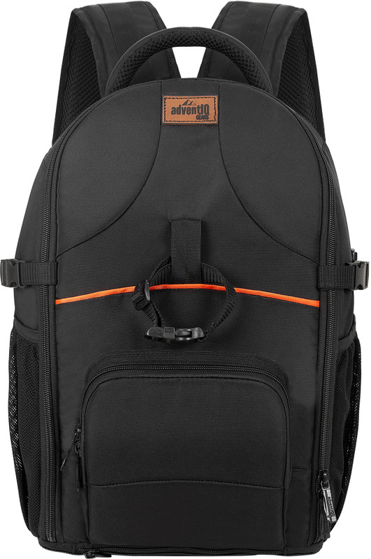 AdventIQ Runner 415 DSLR/SLR Camera Backpack with Raincover  Camera Bag(Black)