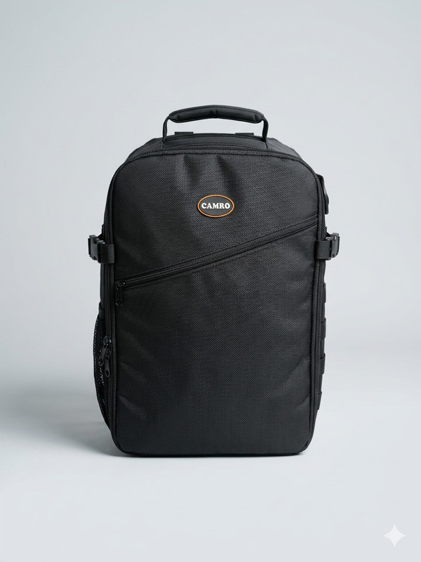 Camro CB23 Screenshot 100% Waterproof DSLR Camera Backpack with Laptop compartments. Camera Bag(Black)