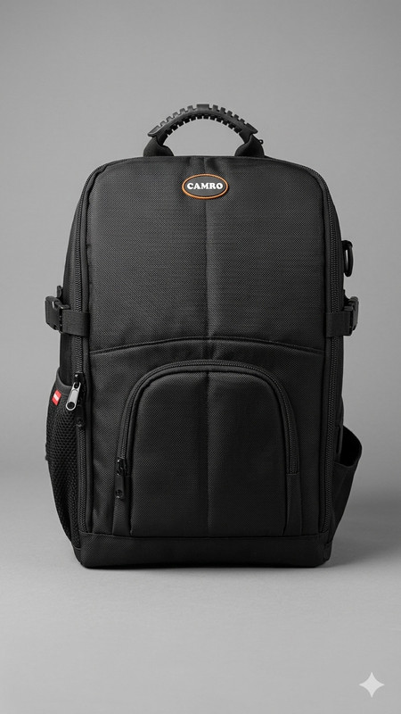 Camro CB18 Waterproof DSLR/SLR Camera Bag With Laptop Pocket  Camera Bag(Black)