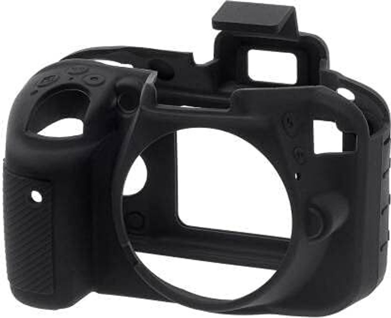 Amabu D3400 Camera silicone rubber protective case cover for Nikon D3400 Camera  Camera Bag(Black)