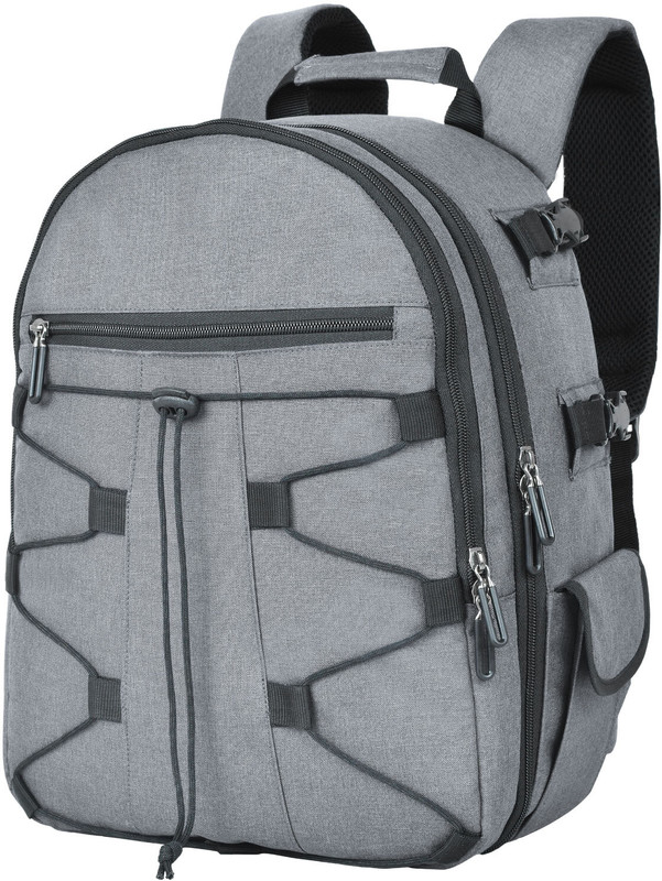 FATMUG Camera Backpack for SLR/DSLR, Lens, Accessories and Tripod Holder  Camera Bag(Light Grey)