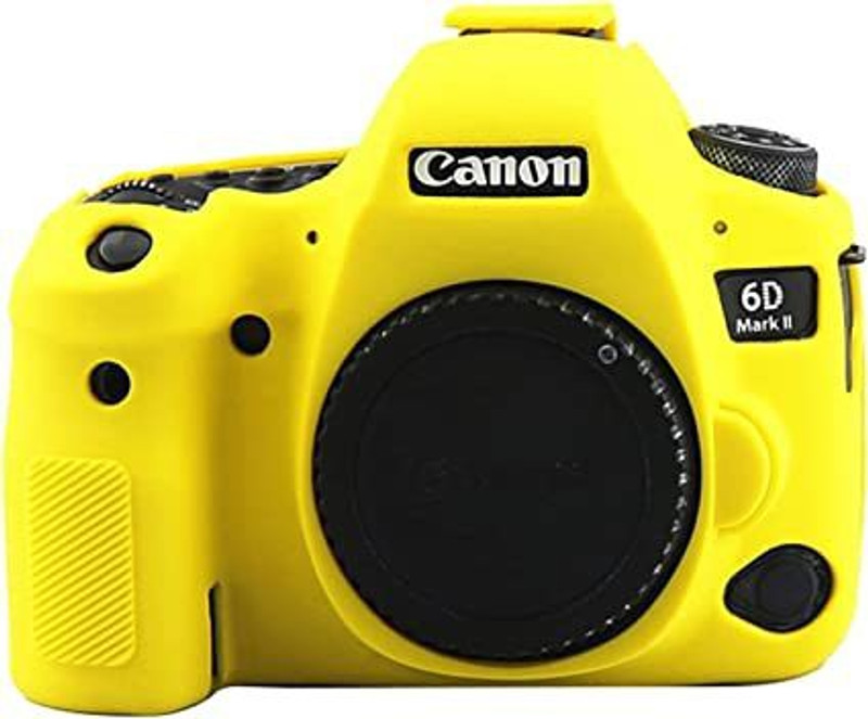 Lamkoti 6DM2 camera silicone protective rubber body cover for Canon 6DMII camera  Camera Bag(Yellow)