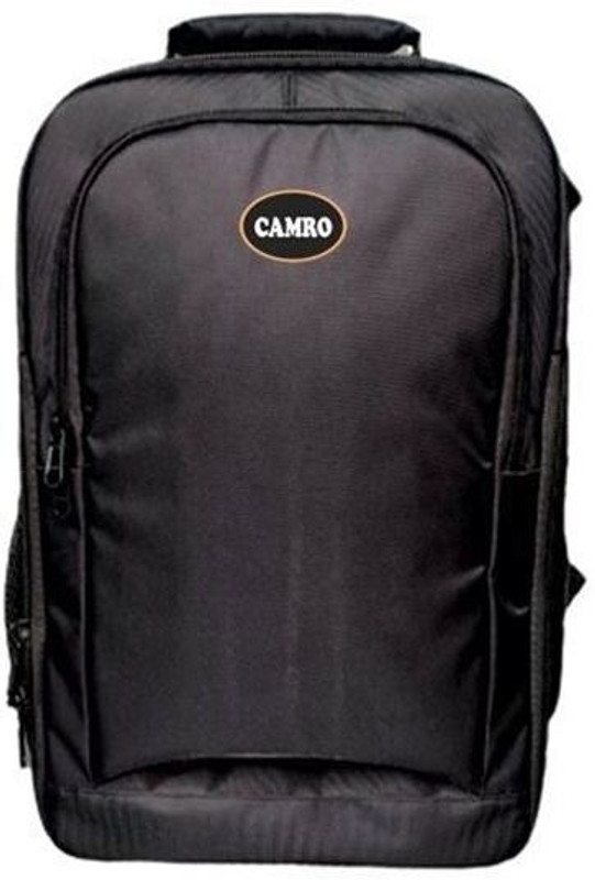 Camro CB31 DSLR Camera Waterproof Backpack With Rain Cover & Laptop Compartment Camera Bag(Black)