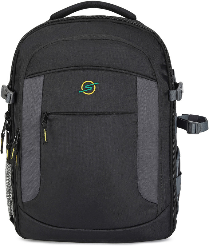 STRAPON LEADER DSLR BACKPACK Camera Bag with Rain Cover Suitable for DSLR Camera with Lens 18 135 Lens-3 Nos 70-200 85mm, F1.8 Flash Battery, Charger Monopod Memory Card and Laptop 15.4inches  Camera Bag(Black)