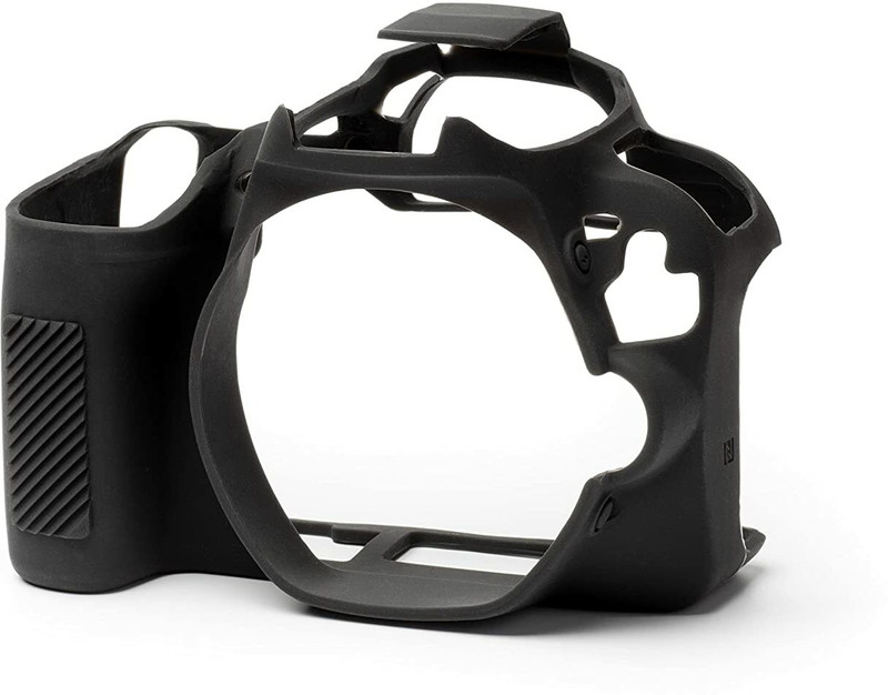 easyCover Silicone Camera Case Protection Cover Skin Compatible for Canon 200D / 250D  Camera Bag(Black)