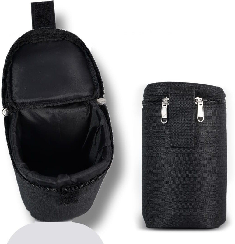 MVPRO Camera Lens Case DSLR Camera Bag Fits for Canon Nikon Sony Olympus Panasonic Camera Bag(Black)