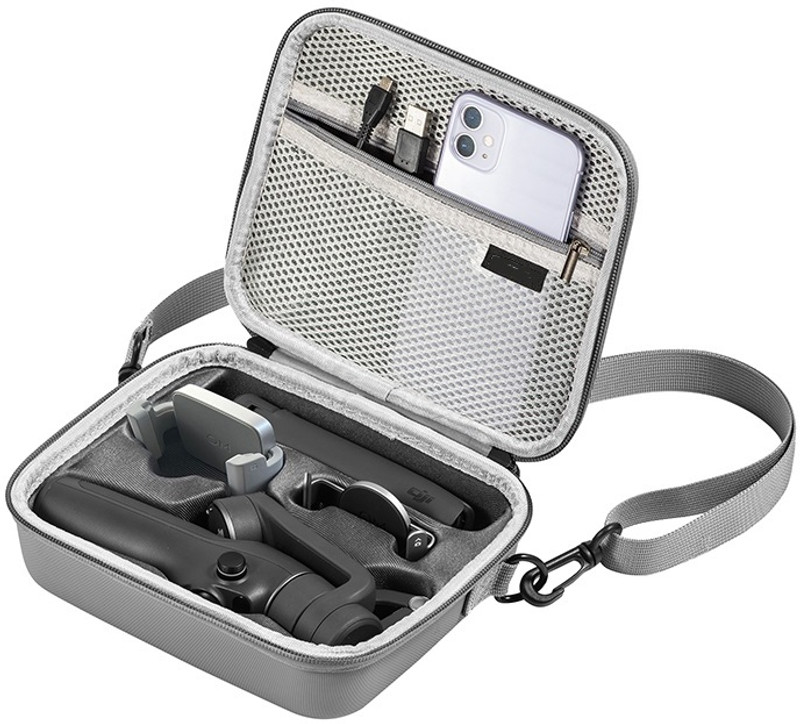 Yantralay Carry Case Travel Bag with Strap Compatible with DJI Osmo Mobile 6 Gimbal Accessories Camera Bag(Grey)