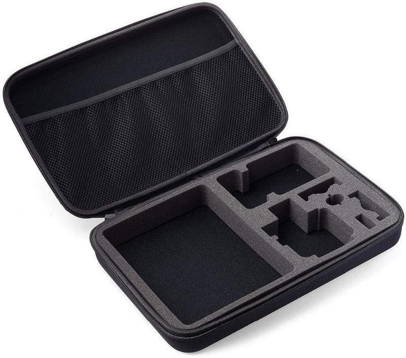 Axcess Large Carrying Case for Accessories Compatible with GoPro Hero 11 10 9 8 7 6 5 4 3+ 3 SJCAM Yi 4K Eken Action Camera Bag(Black)