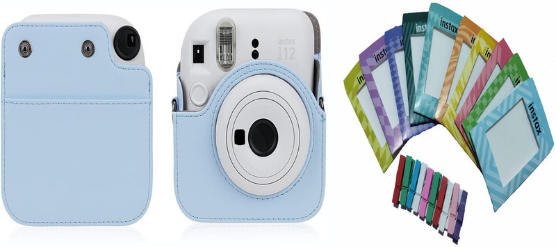 Stela Instant Mini 12 with Pocket Protective Camera Case with Bunting blue  Camera Bag(Blue)